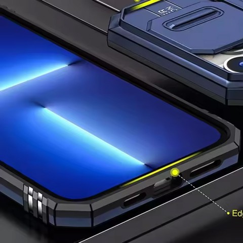 Ударостійкий чохол Camshield Army Ring для Apple iPhone 13 / 14 (6.1") Синій / Navy