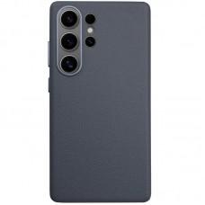 Шкіряний чохол Leather Case (AAA) для Samsung Galaxy S25 Ultra Midnight Blue