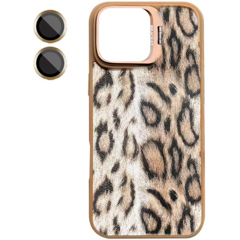 Чохол TPU+PC Wild Leopard with MagSafe and Lens для Apple iPhone 13 / 14 (6.1") Brown