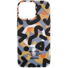 TPU чохол Pastel Chaos with MagSafe для Apple iPhone 16 Pro (6.3") Black