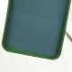Чохол TPU GETMAN Liquid Silk Full Camera для Samsung Galaxy S22 Зелений / Dark green