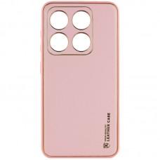 Шкіряний чохол Xshield для Xiaomi 14 Pro Рожевий / Pink