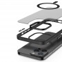 TPU+PC чохол Metal Buttons with MagSafe Colorful для Apple iPhone 12 Pro / 12 (6.1") Чорний