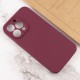 Чохол Silicone Case Full Camera Protective (AA) NO LOGO для Apple iPhone 13 Pro (6.1") Бордовий / Plum