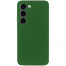 Чохол Silicone Cover Lakshmi Full Camera (AA) with MagFit для Samsung Galaxy S23 Зелений / Dark green