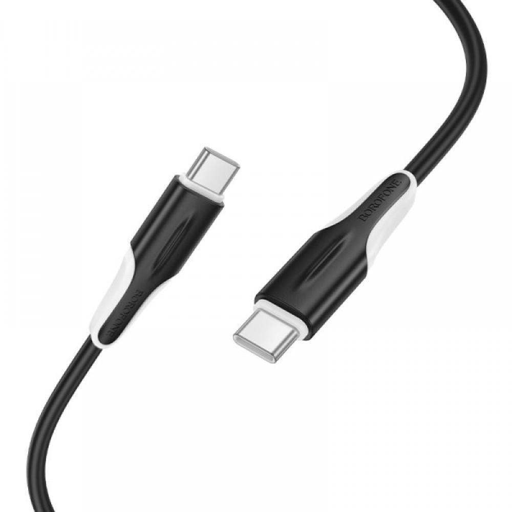 Дата кабель Borofone BX119 New Type-C to Type-C 60W (1m) Black