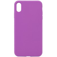 Чохол Silicone Case Full Protective (AA) NO LOGO для Apple iPhone X / XS (5.8") Фіолетовий / Grape