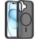 TPU+PC чохол Metal Buttons with MagSafe Colorful для Apple iPhone 16 Plus (6.7") Чорний