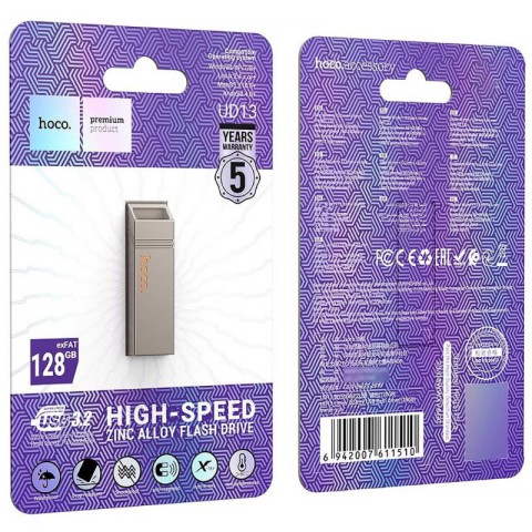 Флеш-накопичувач Hoco UD13 USB3.2 - 128GB Gray