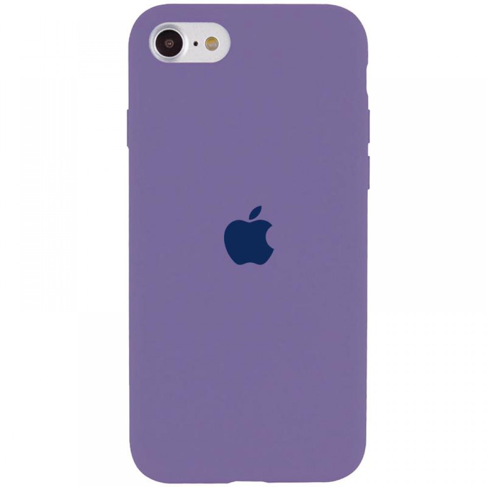 Чохол Silicone Case Full Protective (AA) для Apple iPhone SE (2020) Сірий / Lavender Gray