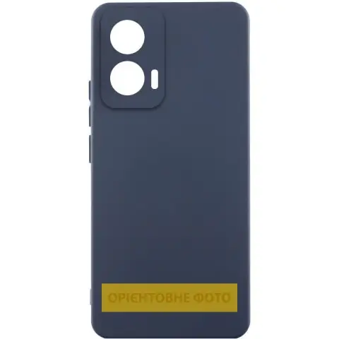 Чохол Silicone Cover Lakshmi Full Camera (AAA) для Motorola Moto G55 5G Темно-синій / Midnight blue