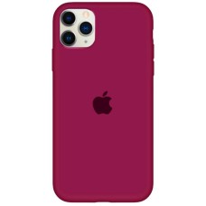 Чохол Silicone Case Full Protective (AA) для Apple iPhone 11 Pro (5.8") Бордовий / Maroon