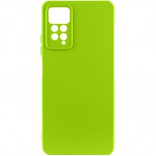 Чохол TPU GETMAN Liquid Silk Full Camera для Xiaomi Redmi Note 11 Pro 4G/5G / 12 Pro 4G Салатовий / Neon Green