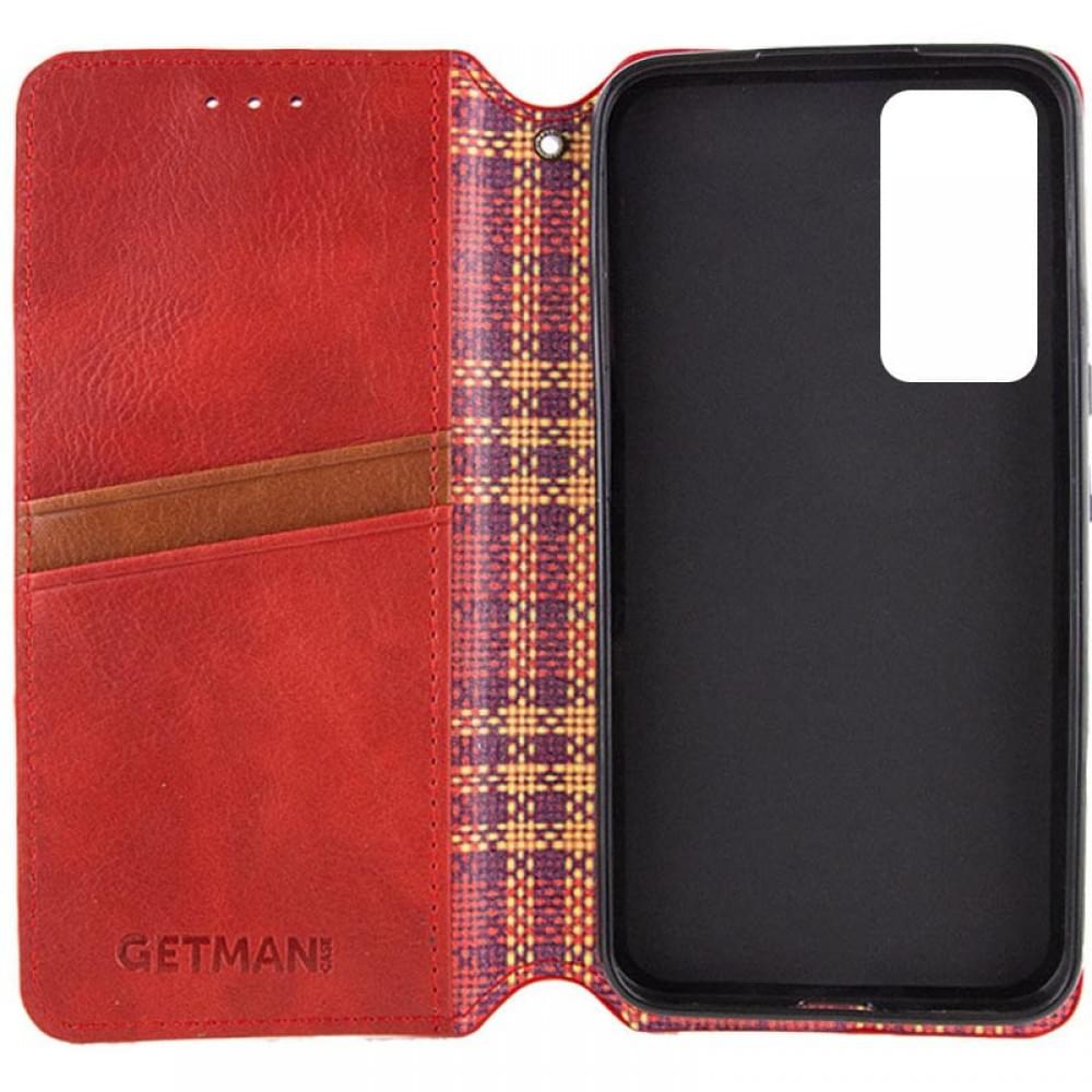 Кожаный чехол-книжка GETMAN Cubic (PU) для Samsung Galaxy M35 5G