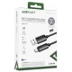 Дата кабель Acefast C19-04 USB to Type-C 3A (1.2m) Black