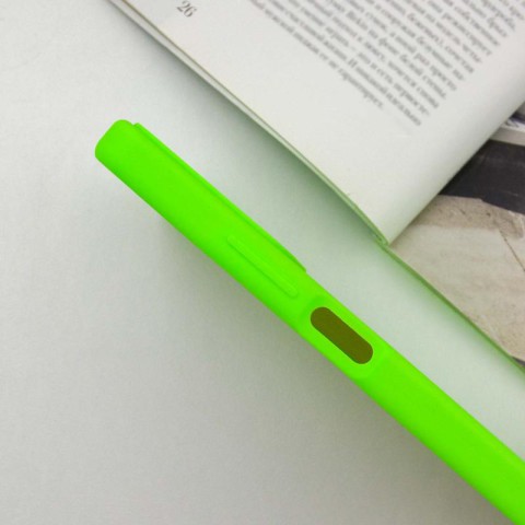 Чохол Silicone Cover Ummi Lakshmi Full Camera (AA) для Xiaomi Redmi 13 4G / Poco M6 4G Салатовий / Neon Green