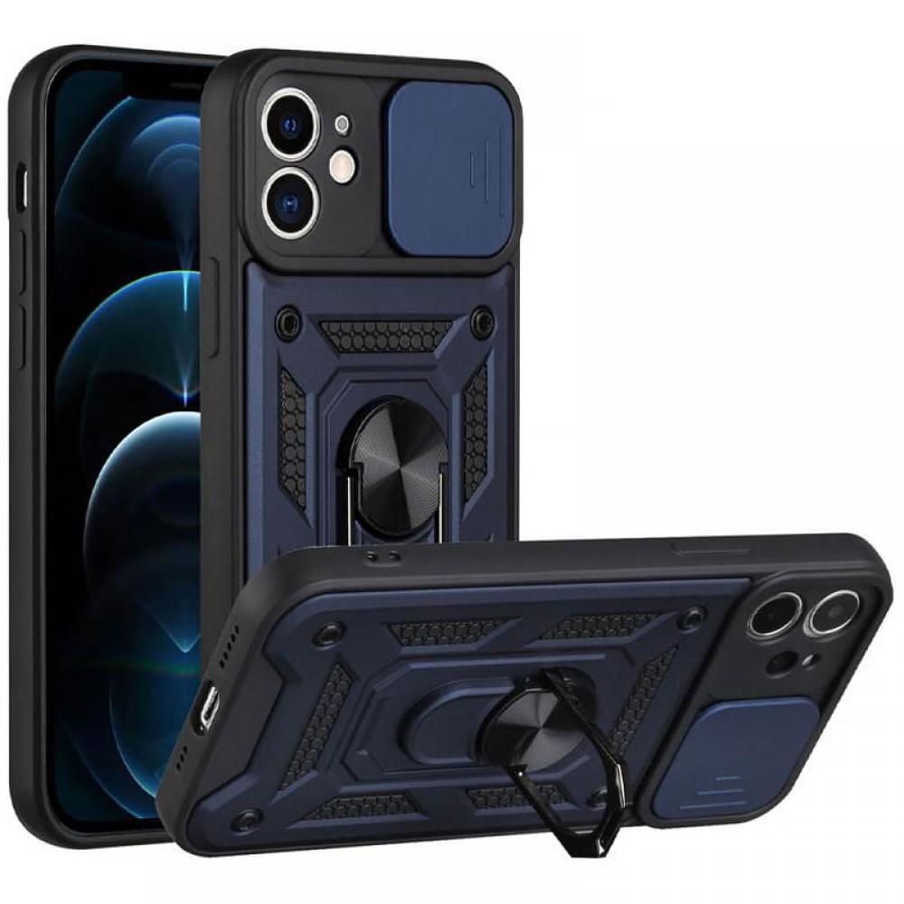 Чохол Ummi Camshield Serge Ring для Apple iPhone 11 (6.1") Синій