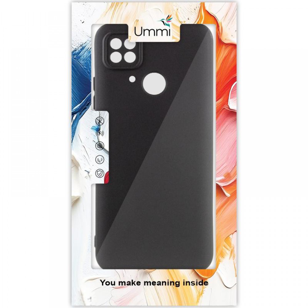 Чохол Silicone Cover Ummi Lakshmi Full Camera (AA) для Xiaomi Redmi 10C Чорний / Black