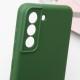 Чохол TPU GETMAN Liquid Silk Full Camera для Samsung Galaxy S21 FE Зелений / Dark green