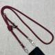 Шнурок з двумя креплениями (8мм) 150см Maroon