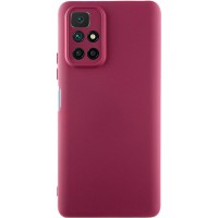 Чохол TPU GETMAN Liquid Silk Full Camera для Xiaomi Redmi 10 Бордовий / Marsala