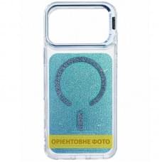 Чохол TPU+PC Jewel Sparkle with MagSafe для Apple iPhone 15 (6.1") Aqua Blue