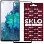 Захисне скло SKLO 3D (full glue) для Samsung Galaxy S21 FE Чорний