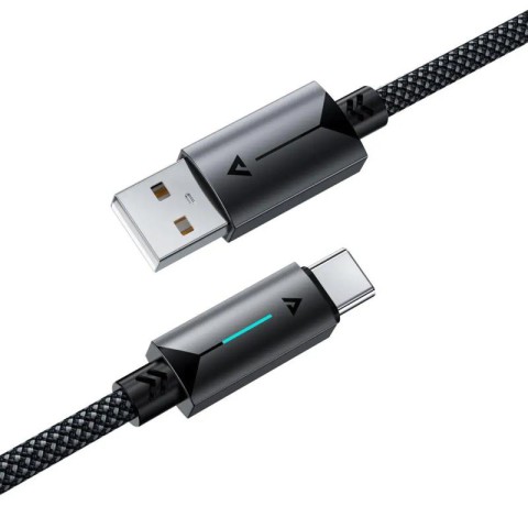 Дата кабель Acefast C19-04 USB to Type-C 3A (1.2m) Black
