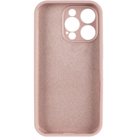 Чохол Silicone Case Full Camera Protective (AA) для Apple iPhone 13 Pro Max (6.7") Рожевий / Pink Sand