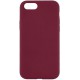 Чохол Silicone Case Full Protective (AA) NO LOGO для Apple iPhone 6/6s (4.7") Бордовий / Plum