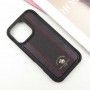 Шкіряний чохол Polo Santa Barbara Barton для Apple iPhone 16 Pro (6.3") Black / Red