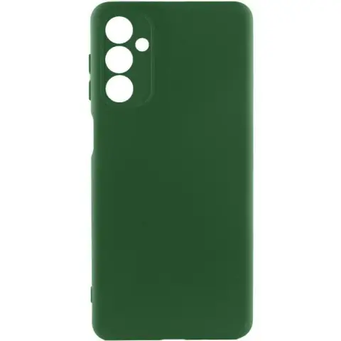 Чохол TPU GETMAN Liquid Silk Full Camera для Samsung Galaxy M34 5G Зелений / Dark green