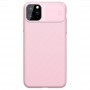 Карбонова накладка Nillkin Camshield (шторка на камеру) для Apple iPhone 11 Pro (5.8") Рожевий / Pink