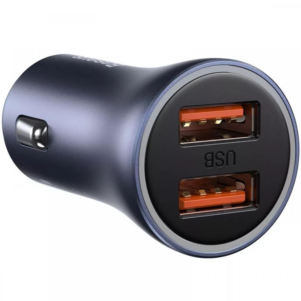 АЗП Baseus Golden Contactor Pro 40W 2USB + Type-C 5A (1m) (TZCCJD-A0G) Сірий