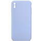 Чохол Silicone Case Square Full Camera Protective (AA) NOLOGO для Apple iPhone X / XS (5.8") Блакитний / Lilac Blue