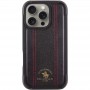 Шкіряний чохол Polo Santa Barbara Barton для Apple iPhone 16 Pro (6.3") Black / Red