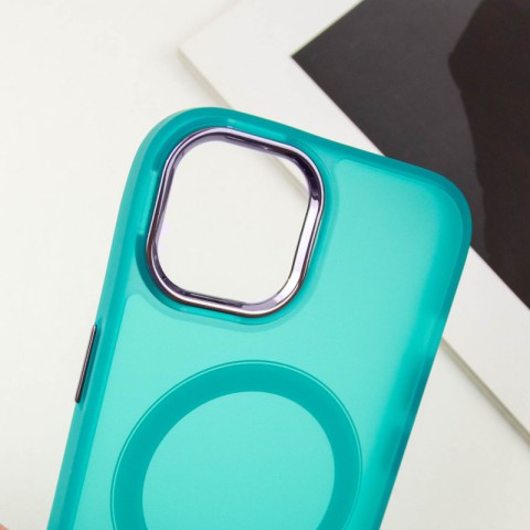 Чохол TPU+PC Lily with MagSafe для Apple iPhone 13 (6.1") Green