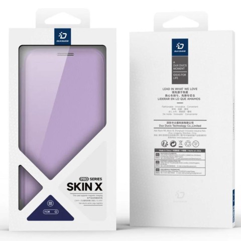 Чохол-книжка Dux Ducis Skin X Pro with MagSafe для Apple iPhone 17 Pro (6.3") Purple