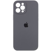 Чохол Silicone Case Full Camera Protective (AA) для Apple iPhone 12 Pro Max (6.7") Сірий / Dark Gray