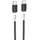 Дата кабель Hoco X82 Silicone Type-C to Type-C 60W (1m) Black