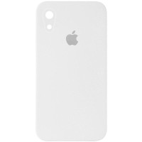 Чохол Silicone Case Square Full Camera Protective (AA) для Apple iPhone XR (6.1") Білий / White