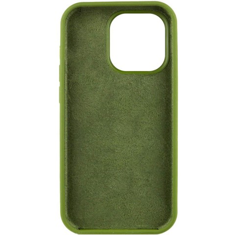 Чохол Silicone Case Full Protective (AA) NO LOGO для Apple iPhone 16 Pro (6.3") Зелений / Dark Olive
