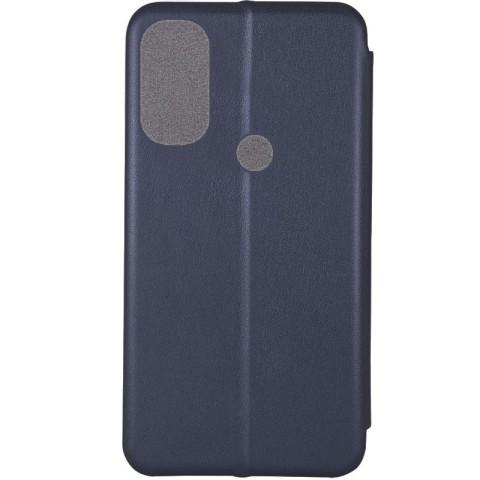 Шкіряний чохол-книжка Classy для Motorola Moto E40 Темно-синій