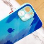 Чохол TPU+Glass Impasto abstract для Apple iPhone 12 Pro Max (6.7") Blue