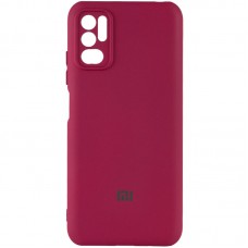 Чохол Silicone Cover My Color Full Camera (A) для Xiaomi Redmi Note 10 5G / Poco M3 Pro Бордовий / Marsala