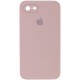 Чохол Silicone Case Square Full Camera Protective (AA) для Apple iPhone 6/6s (4.7") Рожевий / Pink Sand