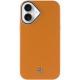 Чохол PC+Leather SGP with MagSafe для Apple iPhone 16 (6.1") Brown