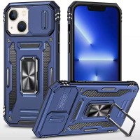 Ударостійкий чохол Camshield Army Ring для Apple iPhone 13 / 14 (6.1") Синій / Navy
