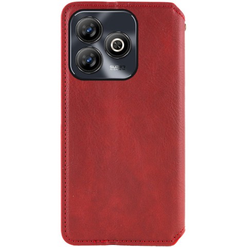 Шкіряний чохол-книжка GETMAN Cubic (PU) для ZTE Blade A75 4G Червоний