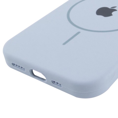Чохол Silicone Case Full Protective (AA) with MagSafe для Apple iPhone 15 Plus (6.7") Блакитний / Lilac Blue